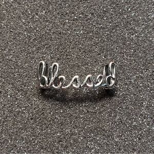 KEEP Collective Stella & Dot Silver Tone Blessed Slider Charm